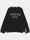 Logo Print Sweatshirt Black - FEAR OF GOD - BALAAN 4