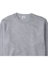 Embroidered Logo Cotton Sweatshirt Grey - CP COMPANY - BALAAN 4