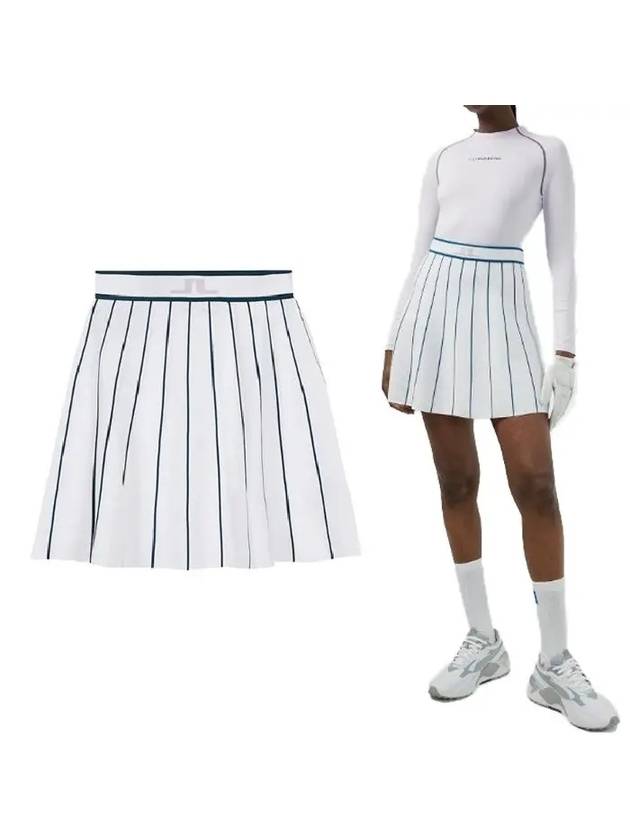 Bay Knit Golf Skirt White - J.LINDEBERG - BALAAN 2