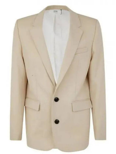 2 Button Blazer Jacket Beige - AMI - BALAAN 2