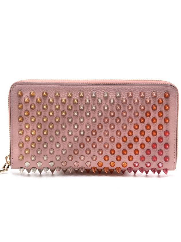 Women's Panettone Spike Zipper Long Wallet 1185063_P221_18S - CHRISTIAN LOUBOUTIN - BALAAN 1