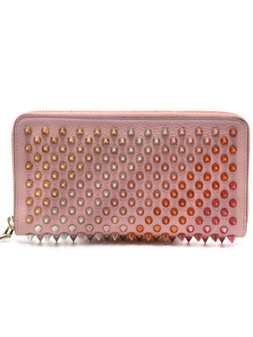 Women's Panettone Spike Zipper Long Wallet 1185063_P221_18S - CHRISTIAN LOUBOUTIN - BALAAN 1