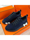 Bouncing Graphic Mesh Suede Low Top Sneakers Marine - HERMES - BALAAN 2