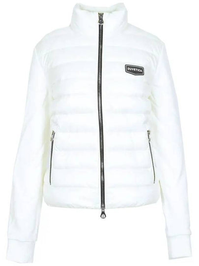 BENEFICA Logo Mix Padded Jacket White VDDJ00625K0001 WHS - DUVETICA - BALAAN 2