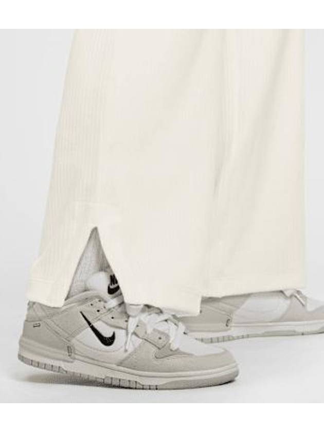 Sportswear Velor Velvet High Waist Wide Leg Track Pants White - NIKE - BALAAN 5