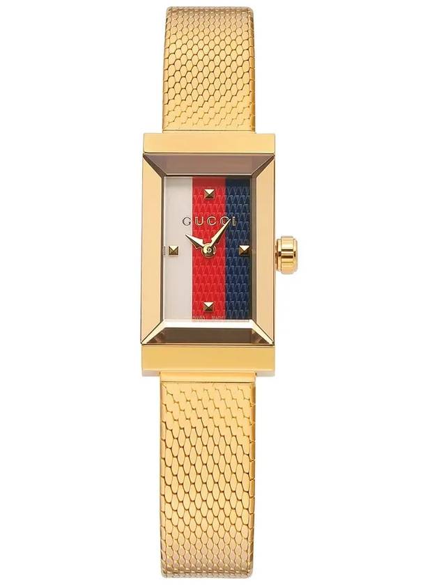 G Frame Mesh Watch Gold - GUCCI - BALAAN 6