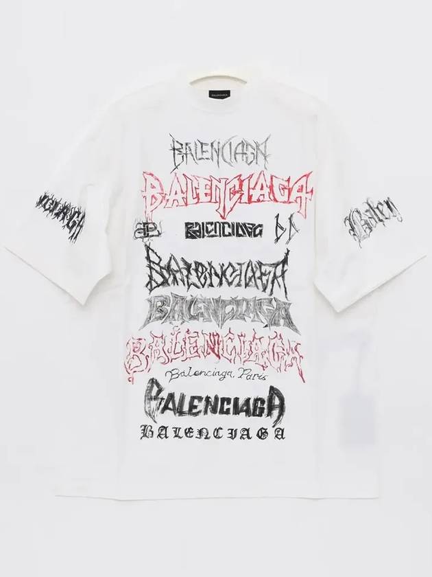 Cotton Crew Neck Short Sleeve T-shirt White - BALENCIAGA - BALAAN 3