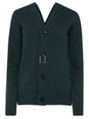 Double Button Cashmere Cardigan Green - BOTTEGA VENETA - BALAAN 2