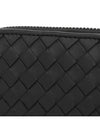 Intrecciato Zipper Card Wallet Black - BOTTEGA VENETA - BALAAN 7