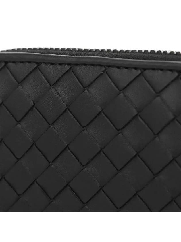 Intrecciato Zipper Card Wallet Black - BOTTEGA VENETA - BALAAN 7