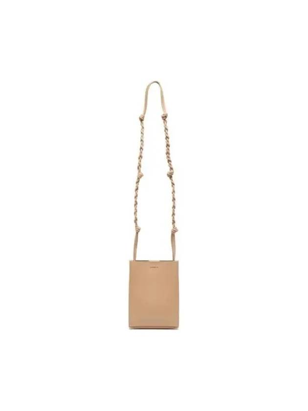 Tangle Smooth Leather Small Cross Bag Beige - JIL SANDER - BALAAN 6