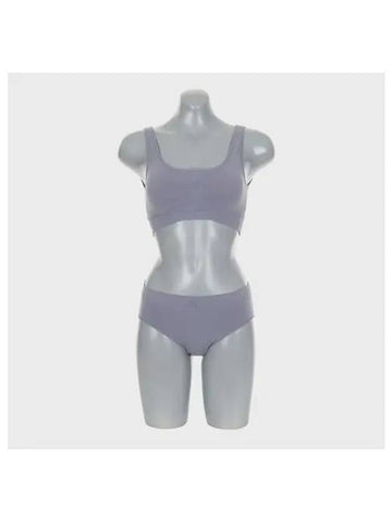 adidas UNDERWEAR No Wire Seamless Bra Panties Silver Violet - ADIDAS - BALAAN 1