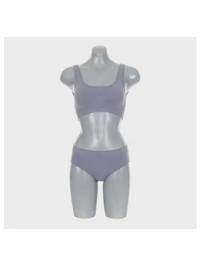 adidas UNDERWEAR No Wire Seamless Bra Panties Silver Violet - ADIDAS - BALAAN 1