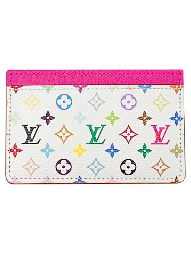 Multicolor Logo Card Wallet White - LOUIS VUITTON - BALAAN 2