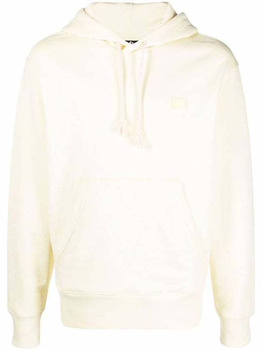 Face Patch Logo Hoodie Vanilla Yellow - ACNE STUDIOS - BALAAN 2