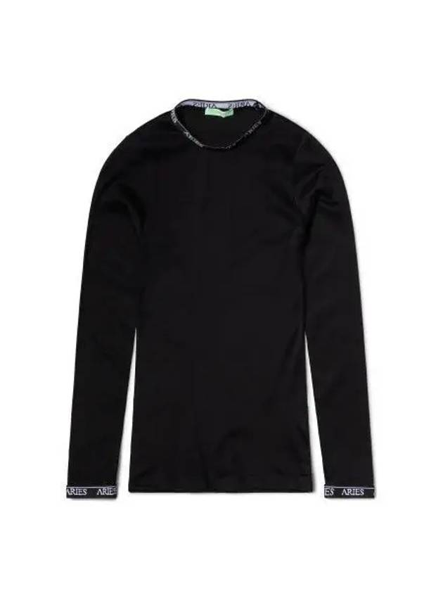 U Crew Neck LS Top Black - ARIES - BALAAN 1