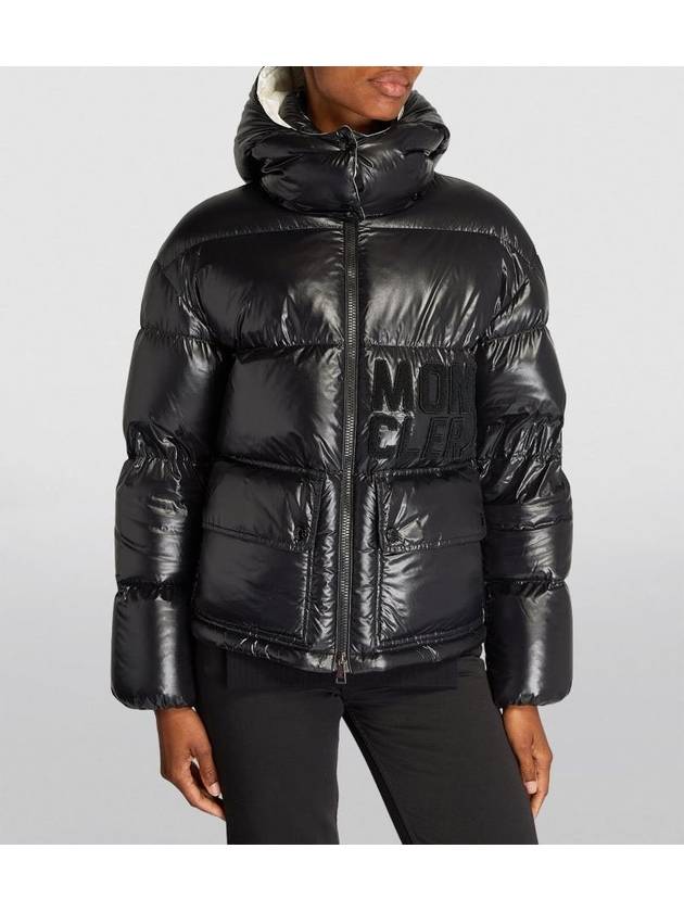 Abbaye Short Down Padding Jacket Black - MONCLER - BALAAN 6