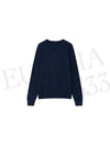 Fox Head Patch Regular Round Neck Pullover Knit Top Navy - MAISON KITSUNE - BALAAN 3