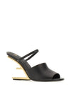 First Sandal Heels Gold Black - FENDI - BALAAN 3