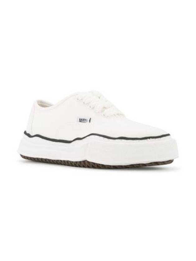 Baker OG Sole Canvas Low Top Sneakers White - MAISON MIHARA YASUHIRO - BALAAN 3