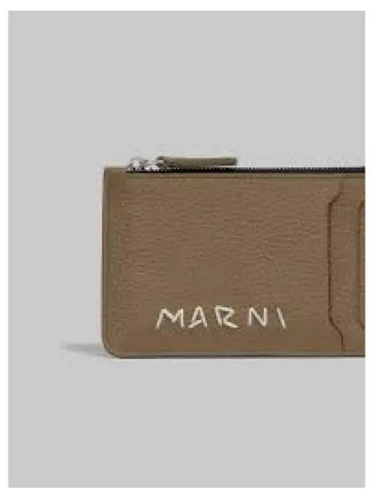 Logo embroidery card holder PFMI0103U1P6533 - MARNI - BALAAN 2