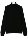 Kids Waffen Turtleneck Knit Black 7116520A2 V0029 - STONE ISLAND - BALAAN 2