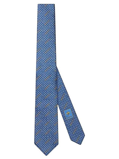 Silk Jacquard Tie Light Blue - GUCCI - BALAAN 2