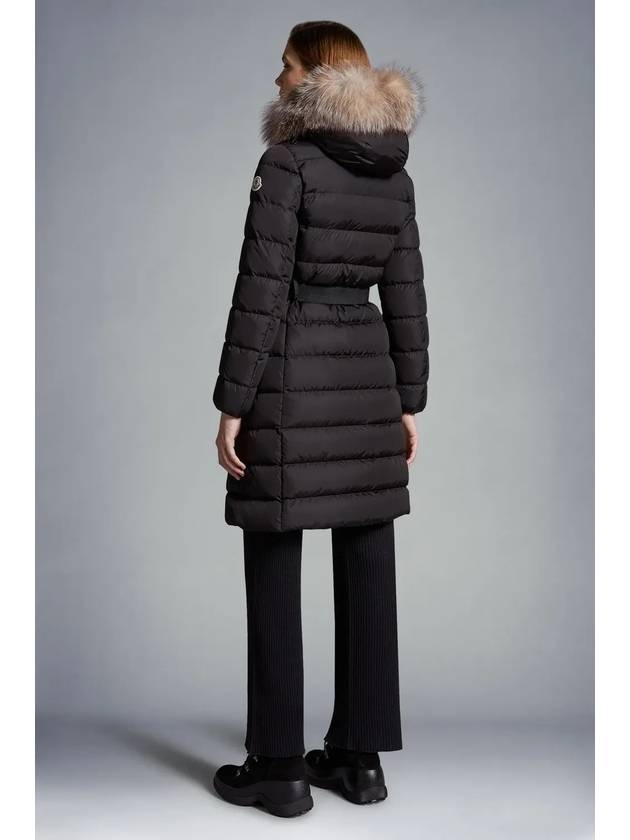 Khloe Long Down Jacket Black - MONCLER - BALAAN 6