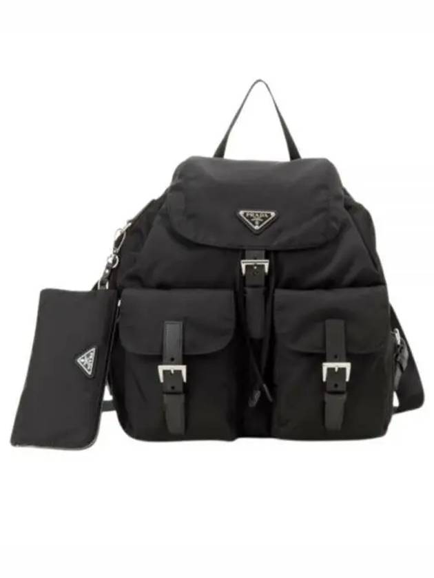 Re-Nylon Medium Backpack Black - PRADA - BALAAN 2