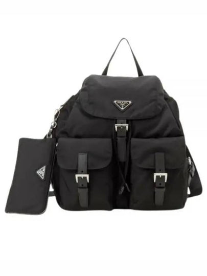 Re-Nylon Medium Backpack Black - PRADA - BALAAN 2