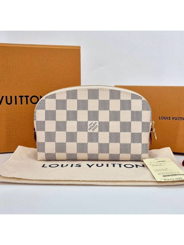 Damier Azur Cosmetic Pouch Bag - LOUIS VUITTON - BALAAN 1