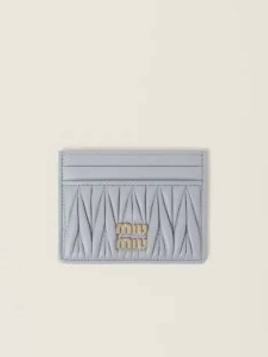 Materasse Nappa Leather Card Wallet Pearl Grey - MIU MIU - BALAAN 2