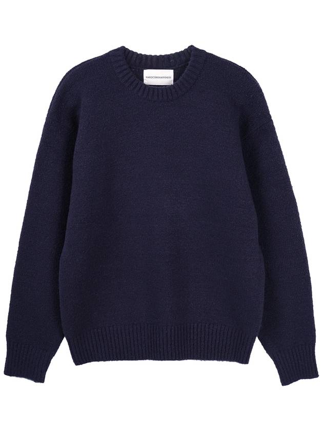 Pullover Muffler Knit Top Set Navy - HARDCORE HAPPINESS - BALAAN 4