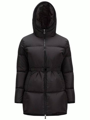 Sirli Belted Hooded Short Padding Black - MONCLER - BALAAN 1