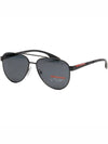 Eyewear Logo Polarized Sunglasses Black Grey - PRADA - BALAAN 9