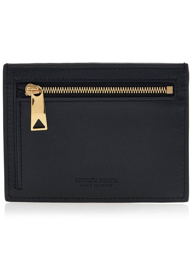 Intrecciato Leather Card Wallet Black - BOTTEGA VENETA - BALAAN 4