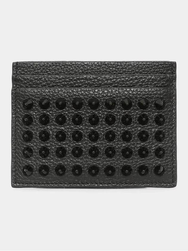 Chios Spike Card Wallet Black - CHRISTIAN LOUBOUTIN - BALAAN 4