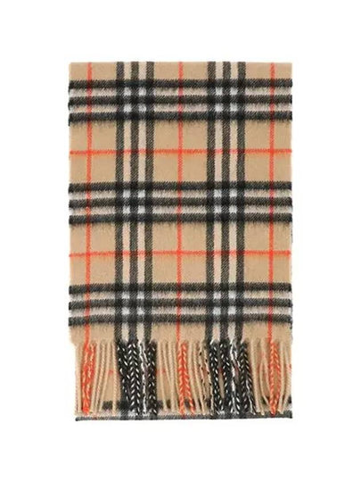 Kids Vintage Check Cashmere Muffler Beige - BURBERRY - BALAAN 2