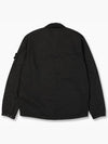 Old Treatment Garment Dyed Overshirt Jacket Black - STONE ISLAND - BALAAN 3