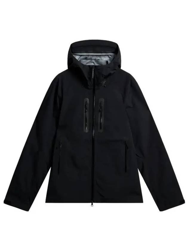 Nikoli Utility Hooded Zip-Up Jacket Black - J.LINDEBERG - BALAAN 2