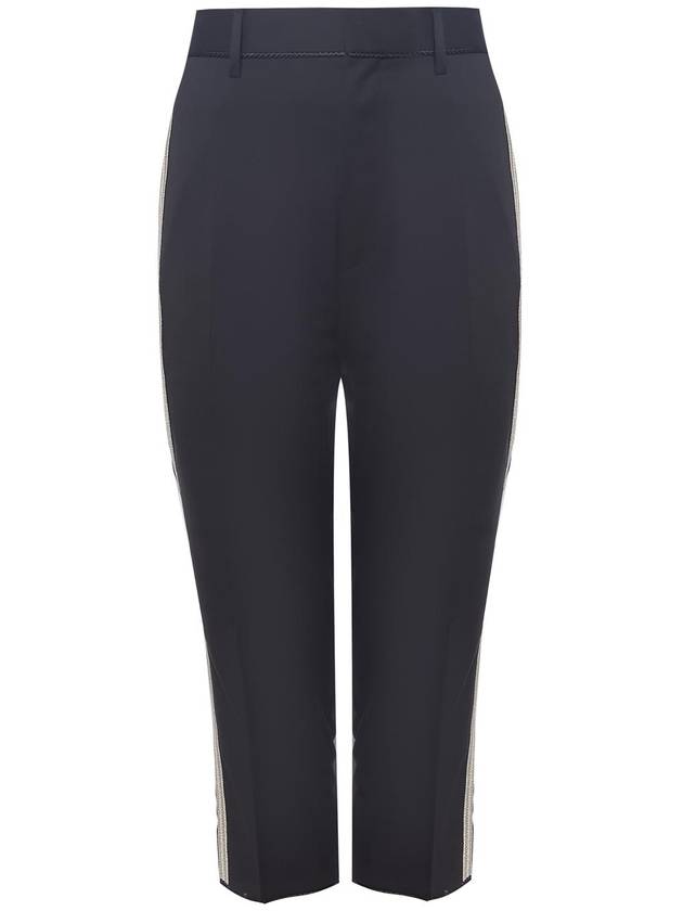 BLACK 'DENNIS FIT' side contrast pants - DSQUARED2 - BALAAN 5