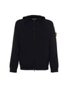 Wappen Patch Cotton Hooded Jacket Navy - STONE ISLAND - BALAAN 2