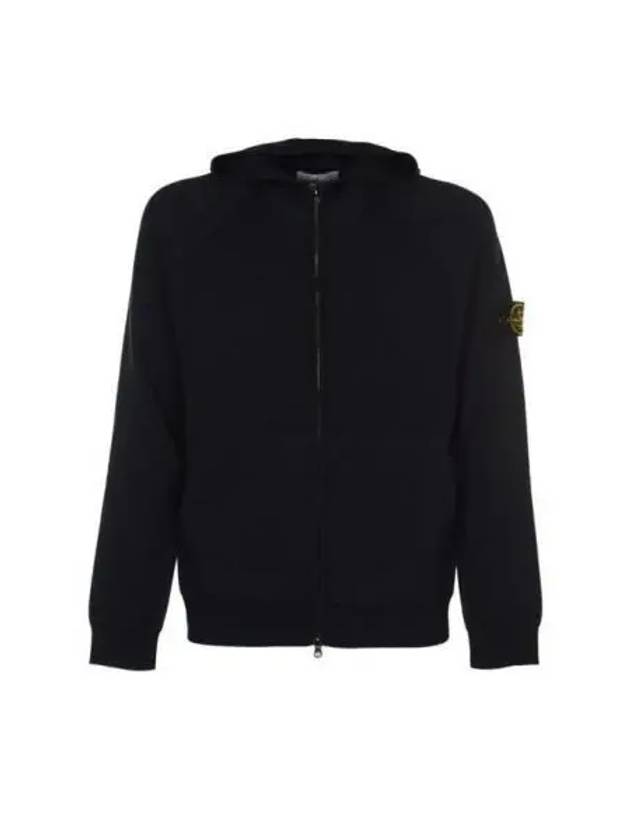 Wappen Patch Cotton Hooded Jacket Navy - STONE ISLAND - BALAAN 2