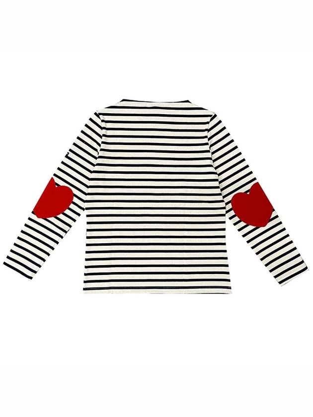 VAUJANY heart patch long sleeve t shirt 8649 ECRU MARINE - SAINT JAMES - BALAAN 2