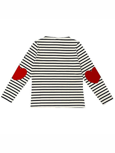 VAUJANY heart patch long sleeve t shirt 8649 ECRU MARINE - SAINT JAMES - BALAAN 2