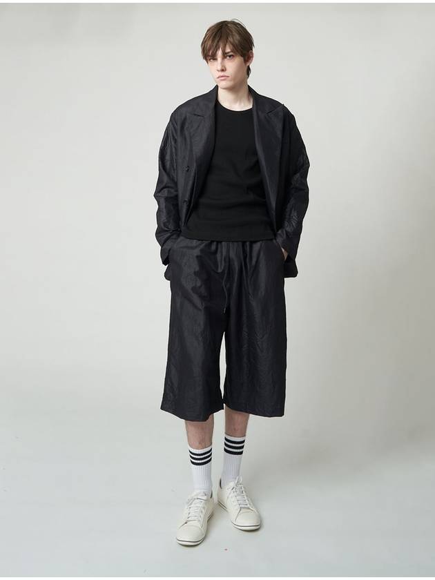 Wide Capri Pants Black - ATHPLATFORM - BALAAN 7