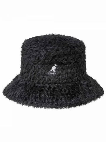 Furry braid lahinch bucket hat black cream K3589 - KANGOL - BALAAN 1