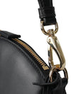 Leather Mini Shoulder Bag Black - PRADA - BALAAN 9