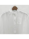 Gamble Organic Cotton Shirt White - ISABEL MARANT ETOILE - BALAAN 5