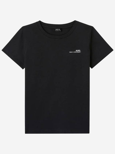 Item Logo Crew Neck Short Sleeve T-Shirt Black - A.P.C. - BALAAN 2